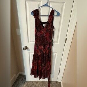 Jessica Howard V-Neck Belted Maxi Dress - Size 12